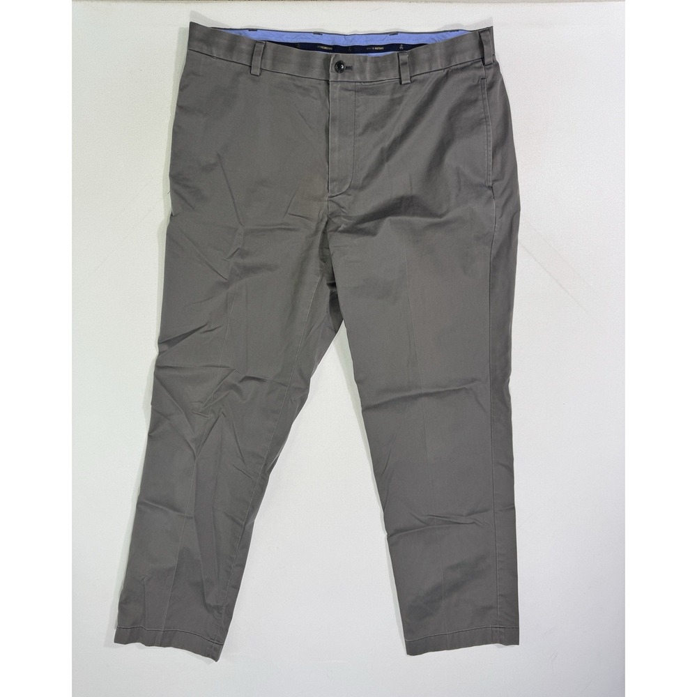 Brooks Brothers Lightweight Advantage Chino Stretch Clark Men 36x31 (36x30) Grey